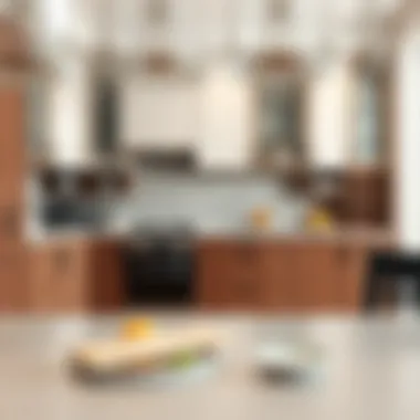 Elegant assembled kitchen cabinet design