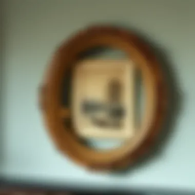 Elegant oval picture frame showcasing vintage artwork