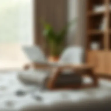 Ergonomic lap desk design showcasing cushion support