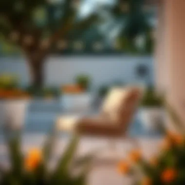 Versatile Aluminum Aesthetics Stylish aluminum chair showcasing versatility in outdoor decor