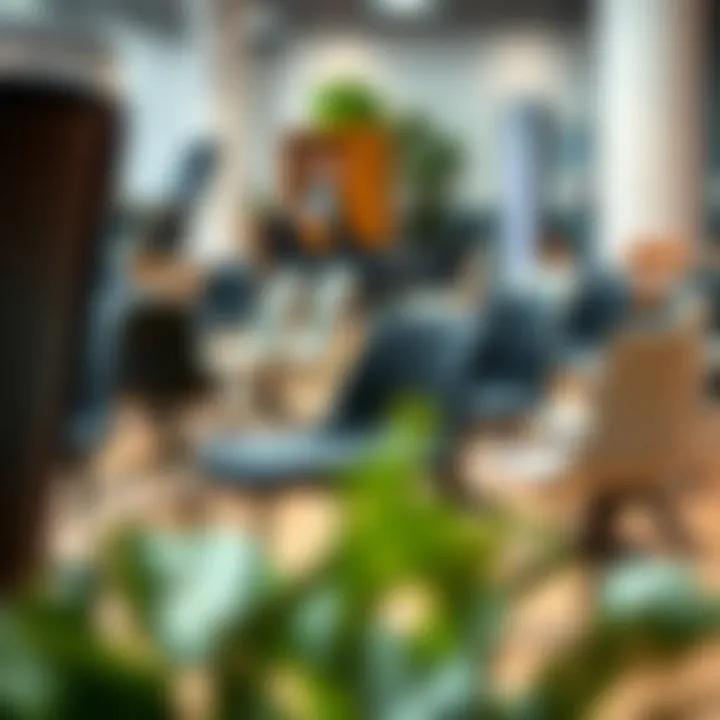 Design Showcase of Various Black-Legged Desk Chairs Various black-legged desk chairs arranged in a design showcase