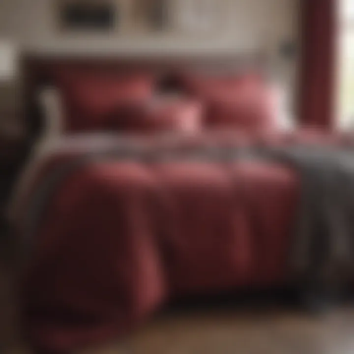 Care tips for maintaining burgundy comforter sets