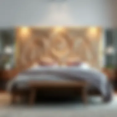 Custom-made headboard showcasing unique design