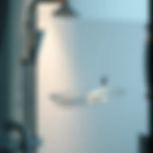 Elegant high-end shower caddy showcasing modern design.