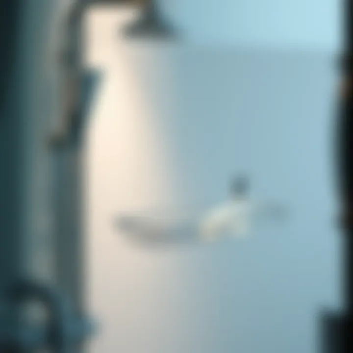 Elegant high-end shower caddy showcasing modern design.