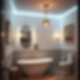 Elegant bathroom lighting design