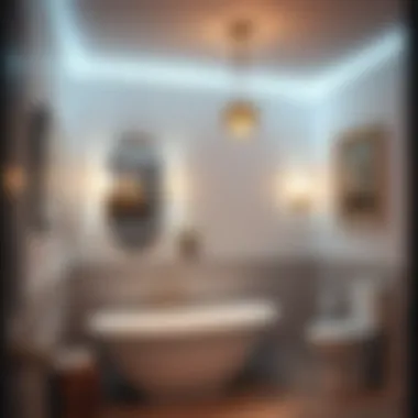 Elegant bathroom lighting design