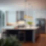 Elegant kitchen island pendant lighting showcasing modern design