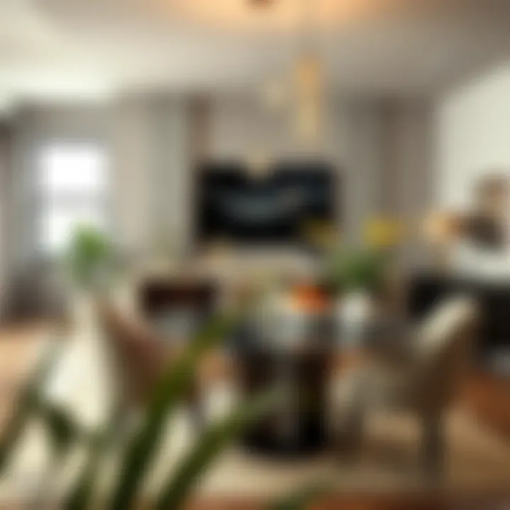 Contemporary dining area with Bronx-inspired decor