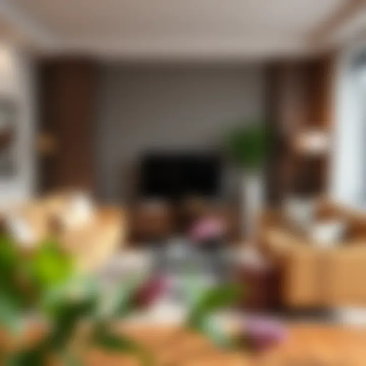 Stylish living room furniture in a Bronx apartment