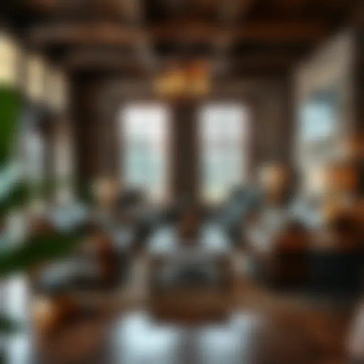 Cozy living room adorned with rustic furniture