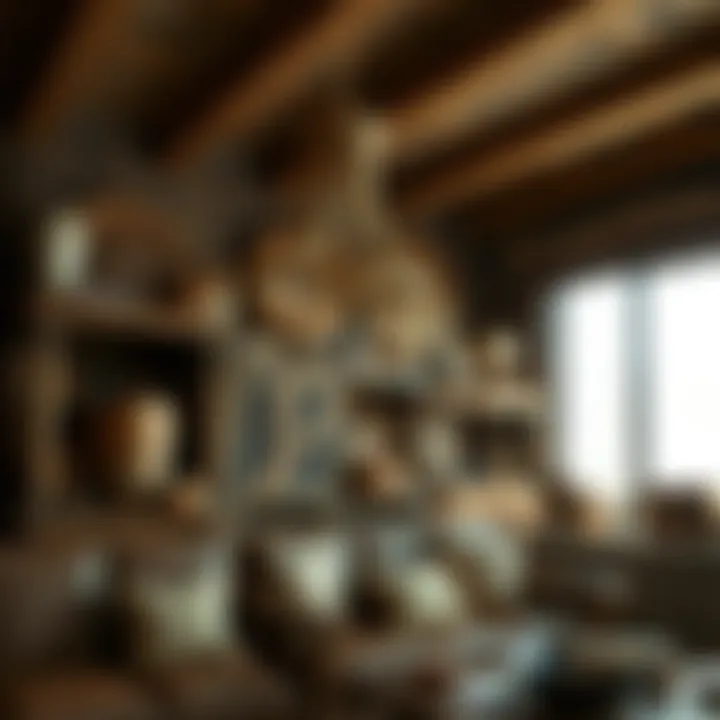 Rustic wooden furniture display showcasing craftsmanship