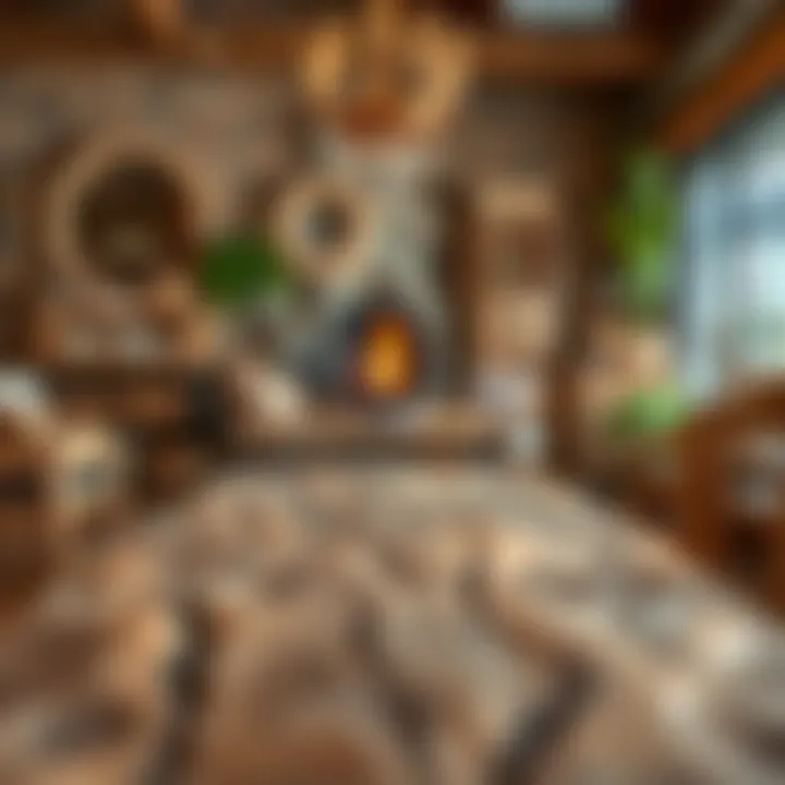 Sustainable materials used in rustic furniture