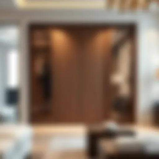 Elegant design of sliding closet doors enhancing interior aesthetics