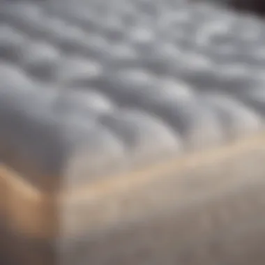 Comfort Technology in Mattress Layers Close-up of mattress layers showcasing comfort technology