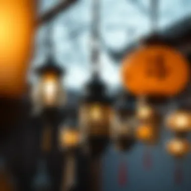 Cultural significance of lanterns represented in traditional settings