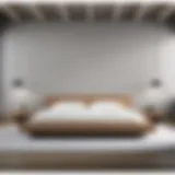 Minimalist Slab Bed Frame Design Minimalist slab bed frame showcasing clean lines