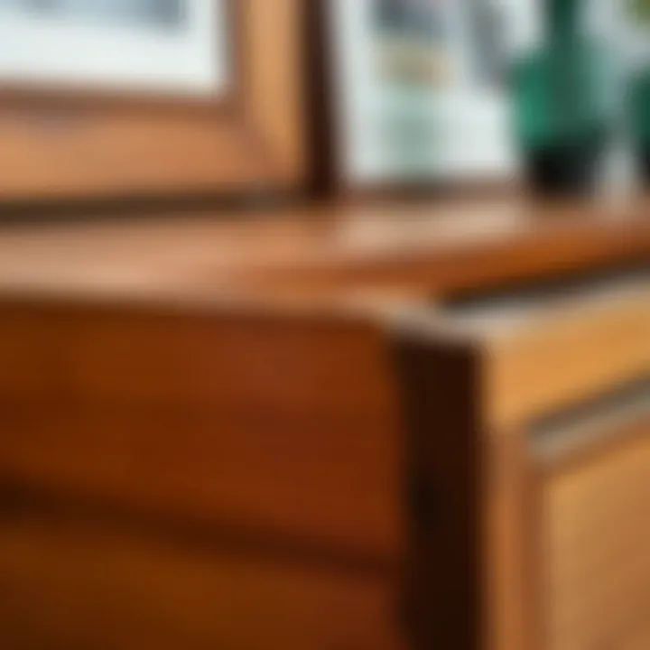 Close-up of the quality materials used in construction