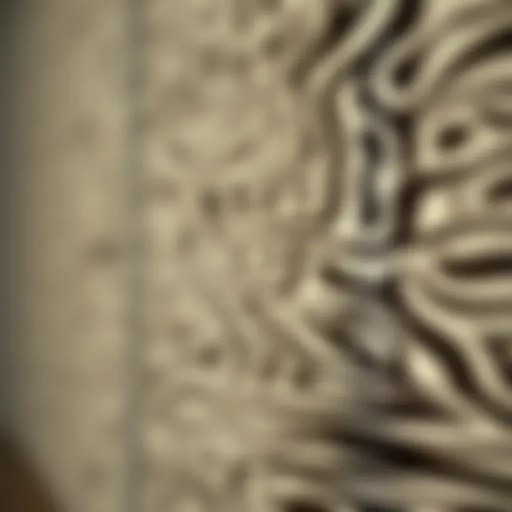 Close-up of zebra blinds fabric texture