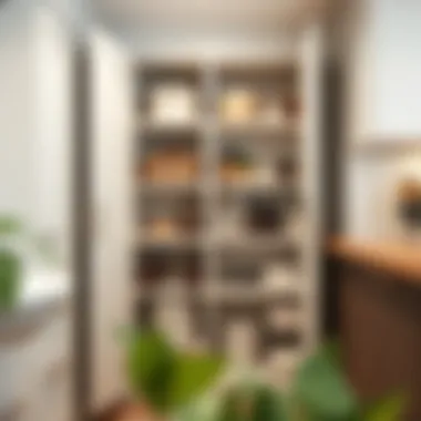 Stylish Kitchen Closet Organizer Stylish kitchen closet organizer showcasing various compartments and storage solutions