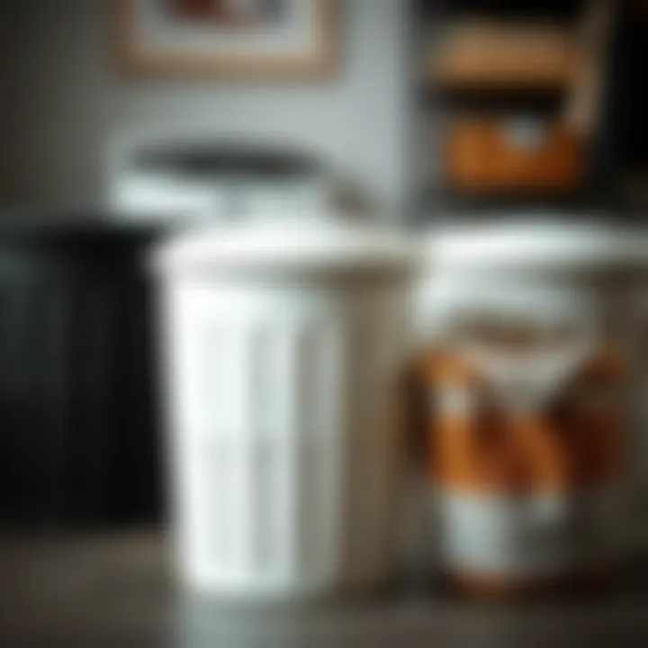 Choosing the Right Material for Your Hamper Variety of materials used for laundry hampers displayed together