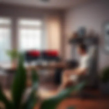 Creative furniture layout for gaming setups